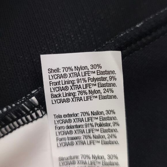 Spanx Shaping Flirty Skirted Swim Bottom Black Polka Dot High Waist - Picture 7 of 10